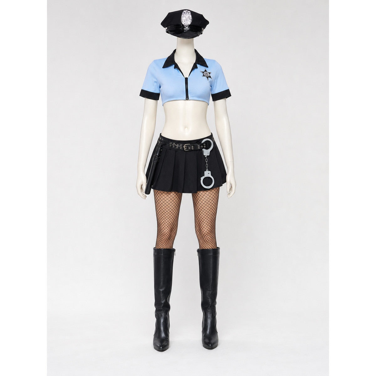 Police Costume for Cosplay, Uniform with Accessories