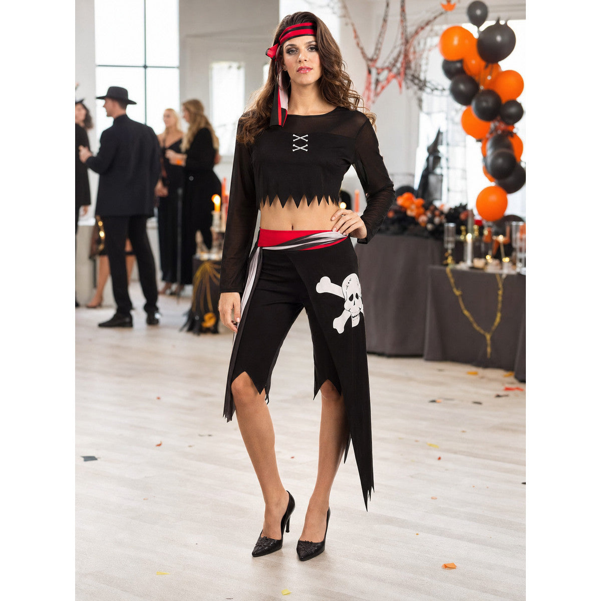 Halloween Pirate Costume with Accessories lifestyle