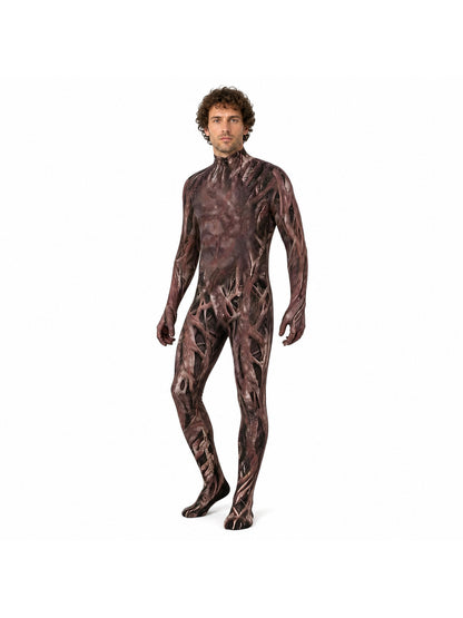 Halloween zombie costume with mask and claws