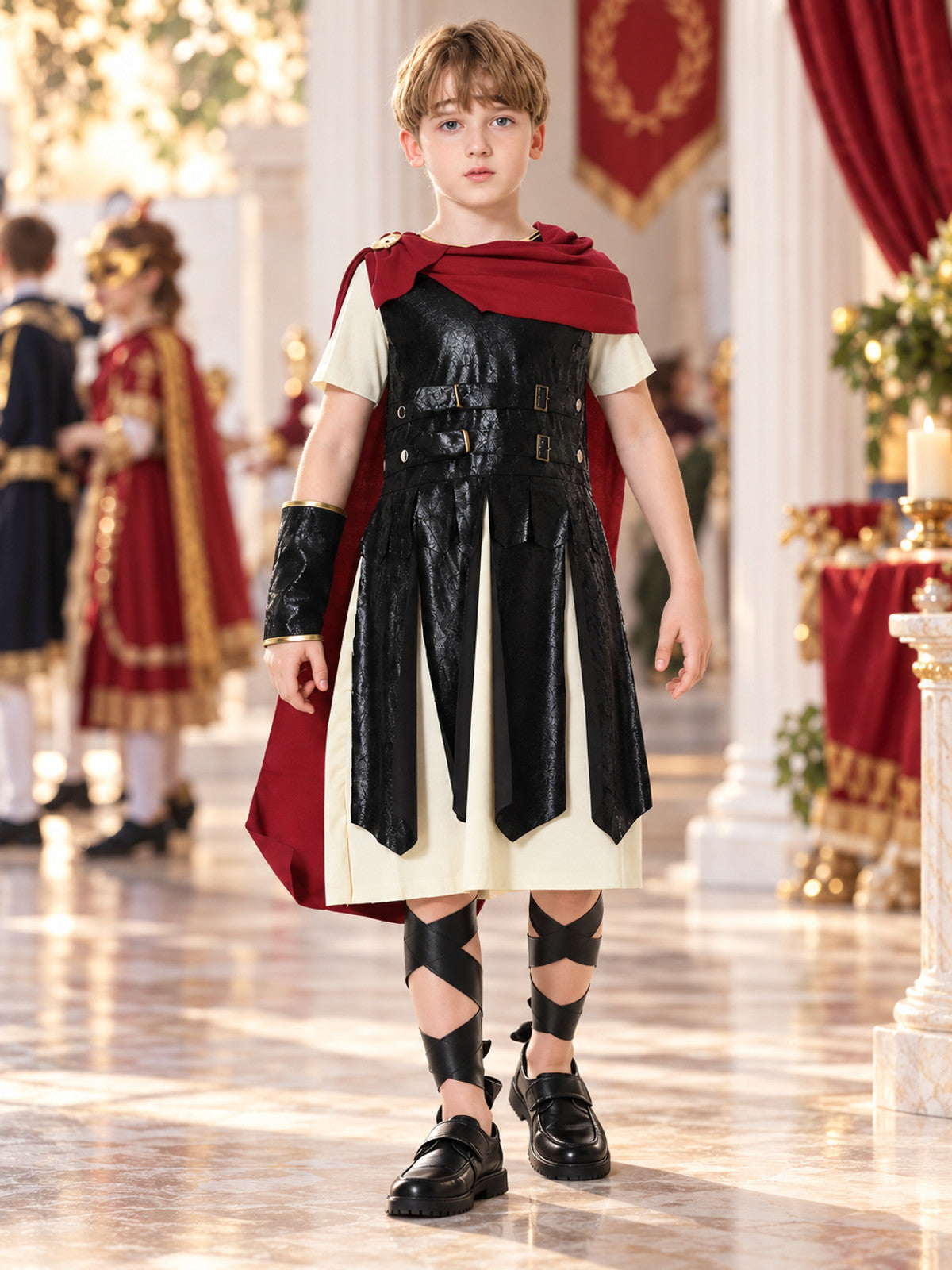 Gladiator Carnival Costume with Cape
