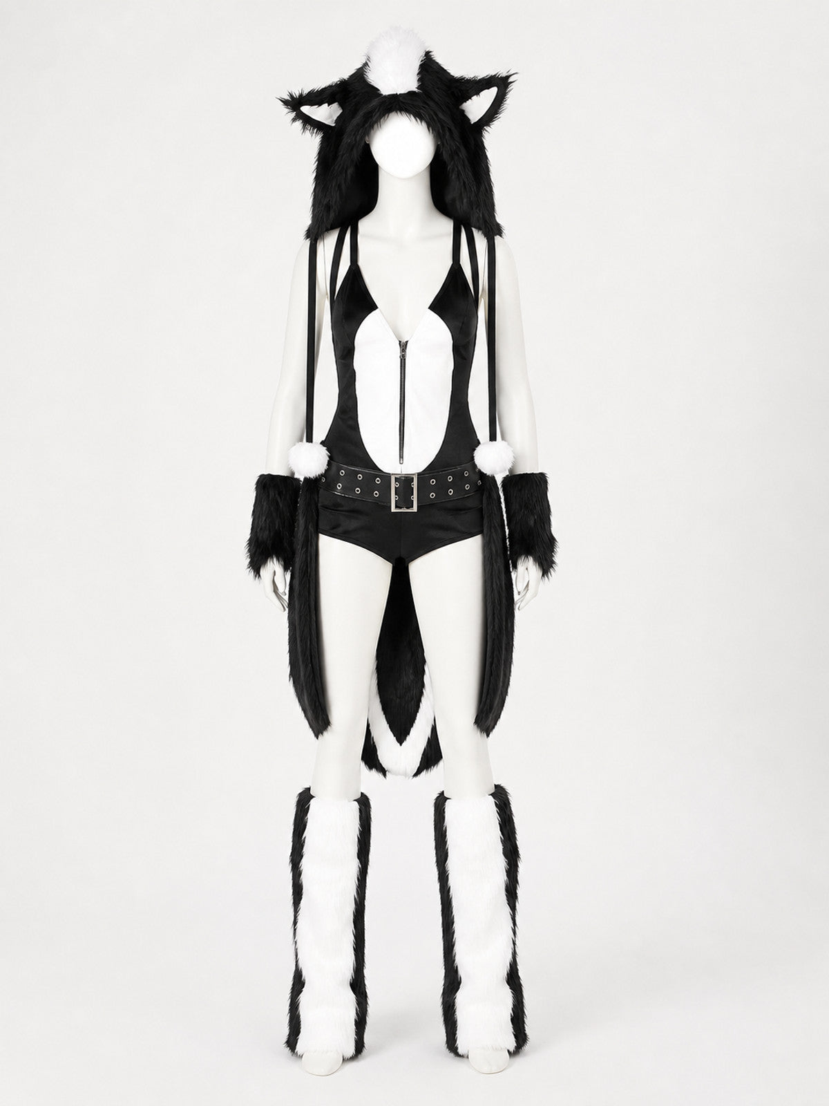 Black-and-White Animal Costume Set for Halloween lifestyle view