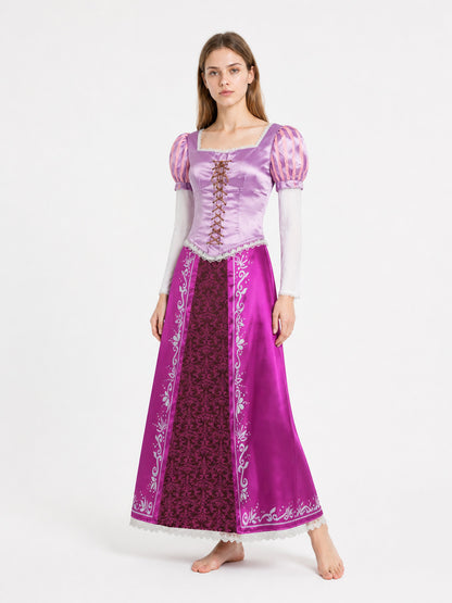 Cosplay Dress with a Square Neckline and Puff Sleeves Costume Dresses detail