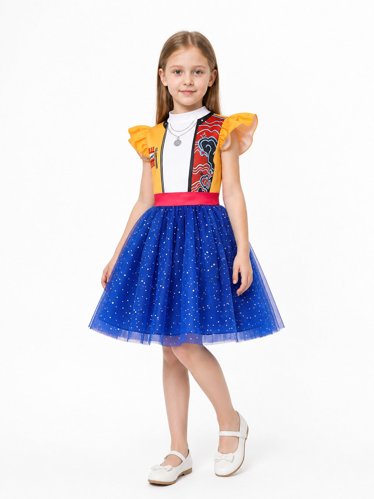 Rumi Kids' Cosplay Dress with a Full Skirt Costume Dresses detail