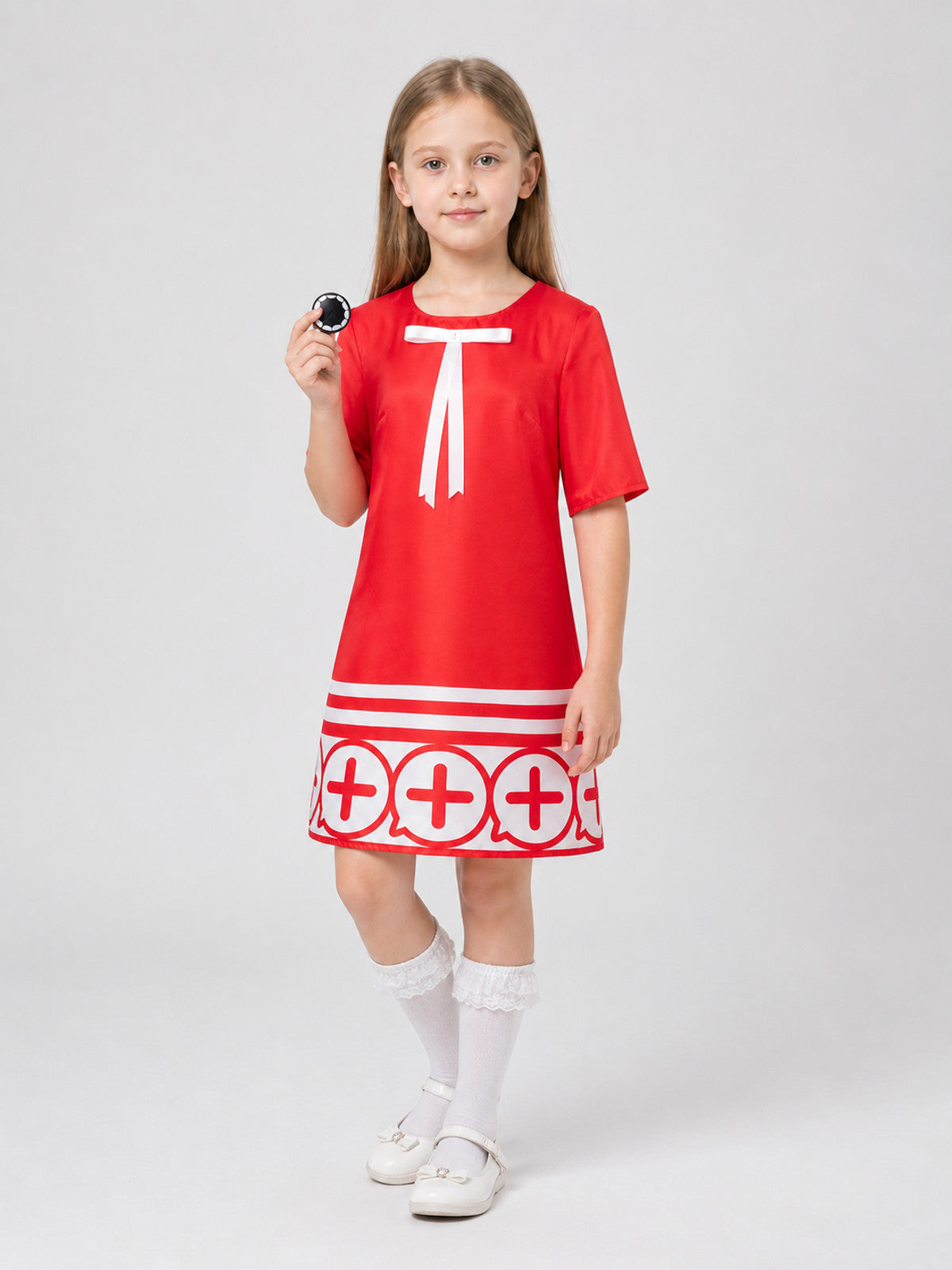 Spy x Family Cosplay Costume: Red A-Line Dress Costume Dresses detail