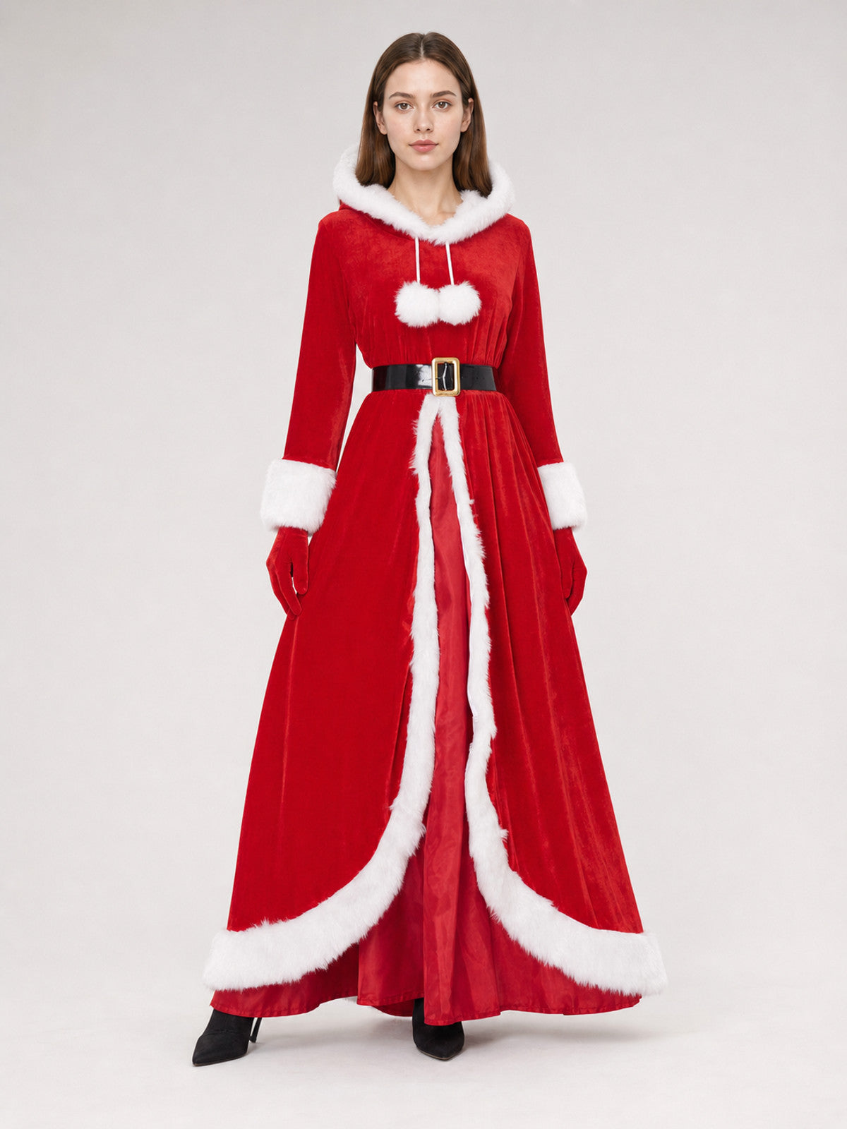 New Year's Christmas Costume with Hood