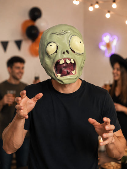 3D Latex Zombie Carnival Mask lifestyle view