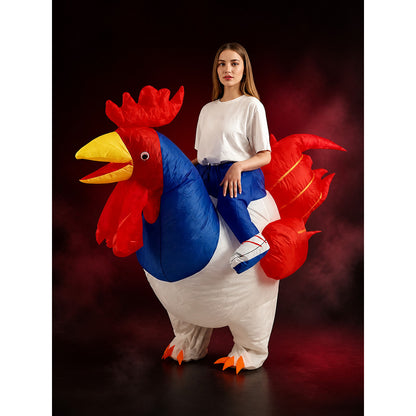 Adult Rooster Inflatable Costume for Halloween Party main product view