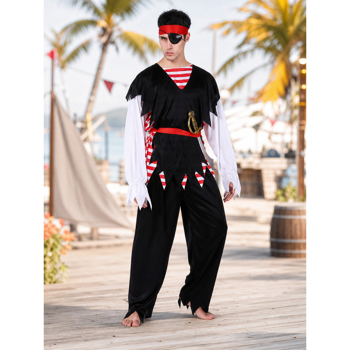 Jack Sparrow Pirate Costume for Parties lifestyle