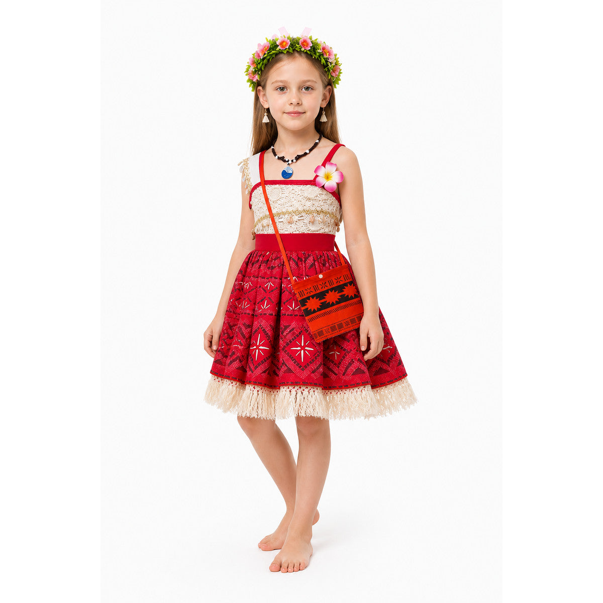 Halloween Carnival Dress with Ethnic Pattern Costume Dresses detail