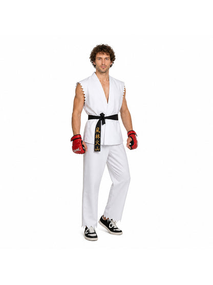 Ken Cosplay Costume: Jacket, Pants, and Belt
