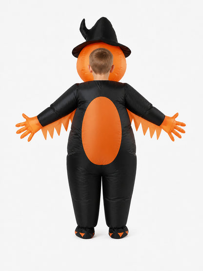 Inflatable Pumpkin Costume with Sharp Spikes for Halloween back view