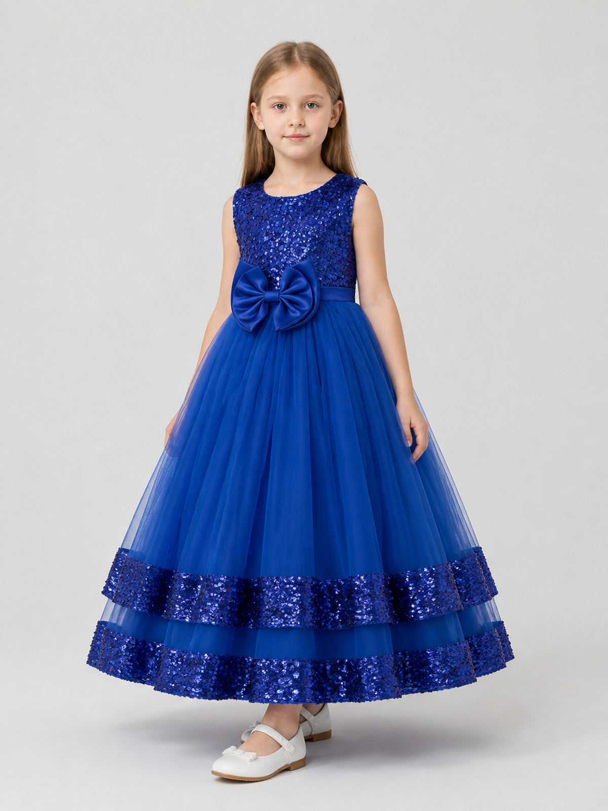 Princess Dress with Sequins, Bow, and Full Skirt Costume Dresses detail