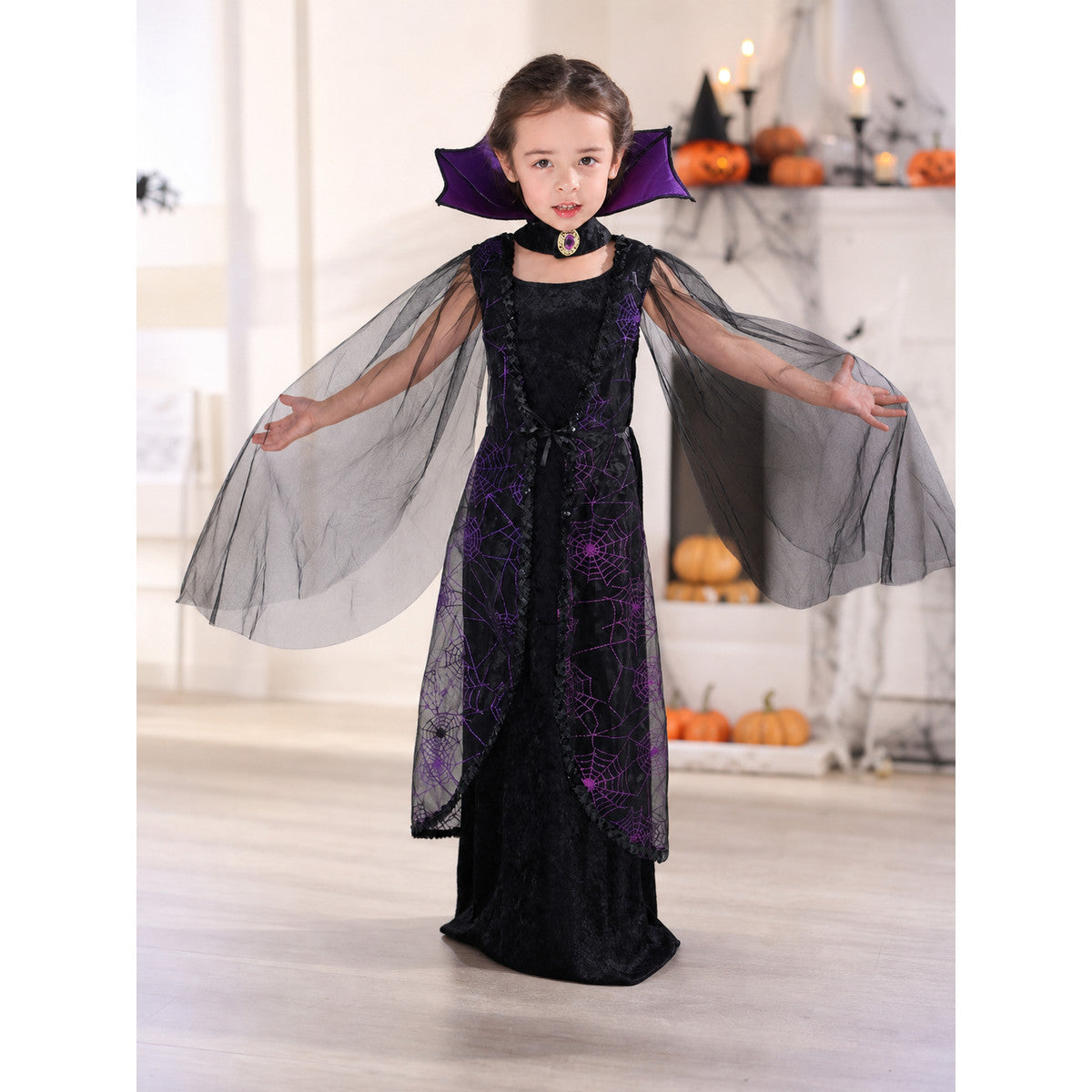 Gothic Bat Costume Dress lifestyle view