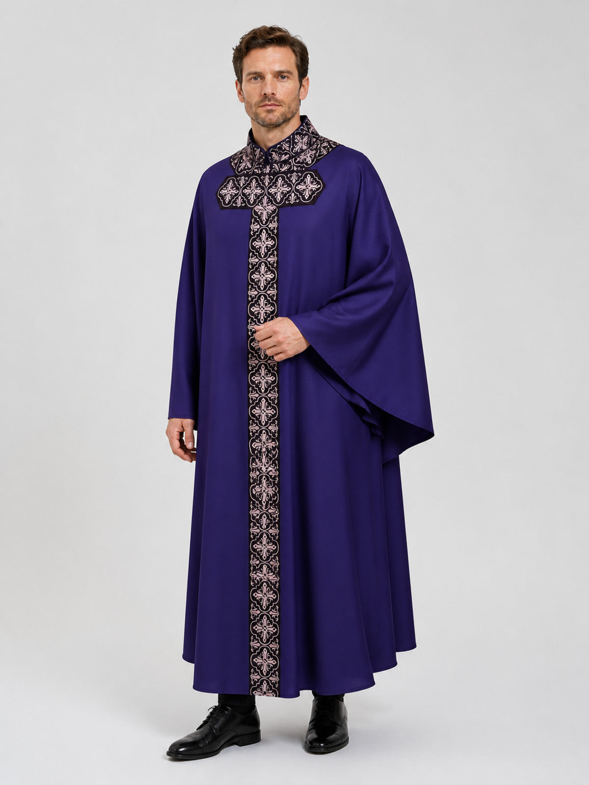 Medieval Priest Mantle for Halloween Cosplay Costumes detail