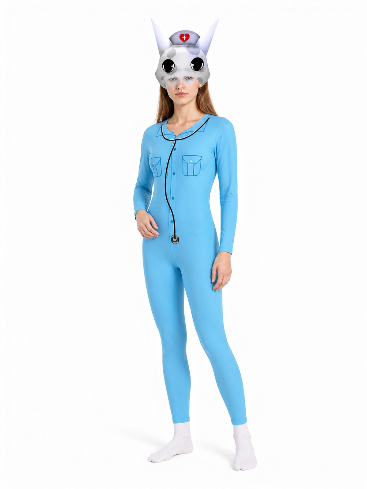 Animal Kigurumi Costume with Hood for Role-Playing