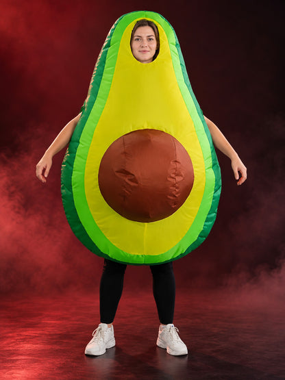 Inflatable Avocado Carnival Costume Green with Fan