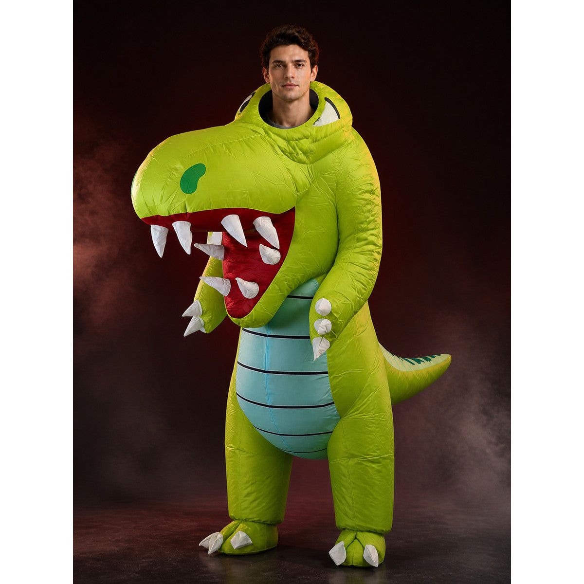 Funny Dinosaur Inflatable Costume for Halloween Christmas Party, Blow Up Suit main product view