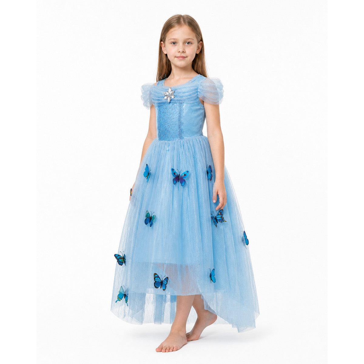 Princess Dress with Butterflies and a Full Skirt for Halloween Costume Dresses detail