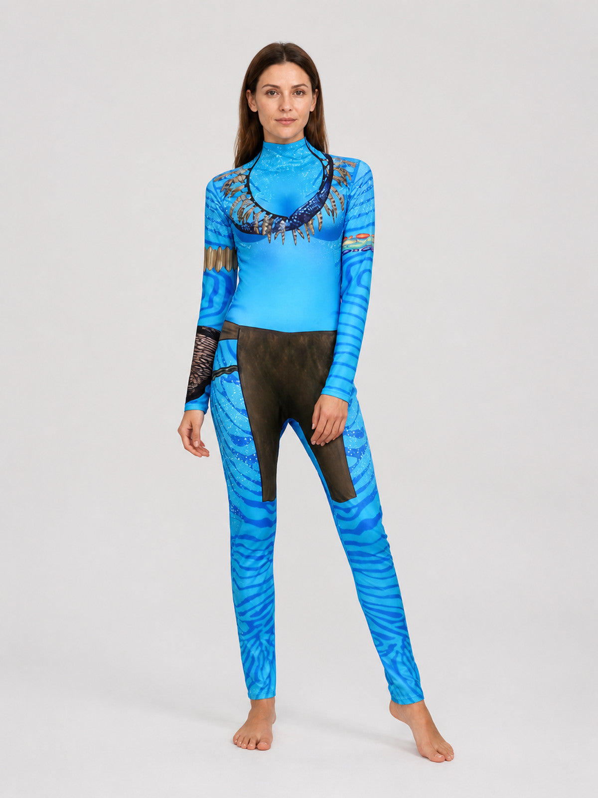 Avatar 2 Carnival Costume: Blue Jumpsuit Costumes detail