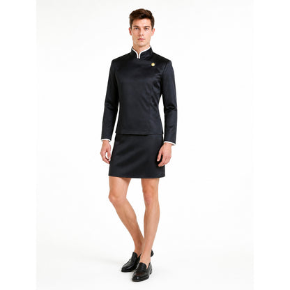 JJK Cosplay Costume, Black School Uniform with Skirt Costumes detail