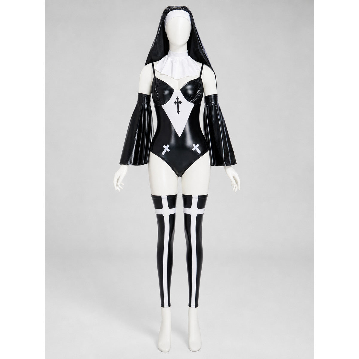 Cosplay Nun's Habit Costume with Cross