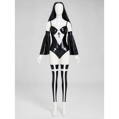 Cosplay Nun's Habit Costume with Cross