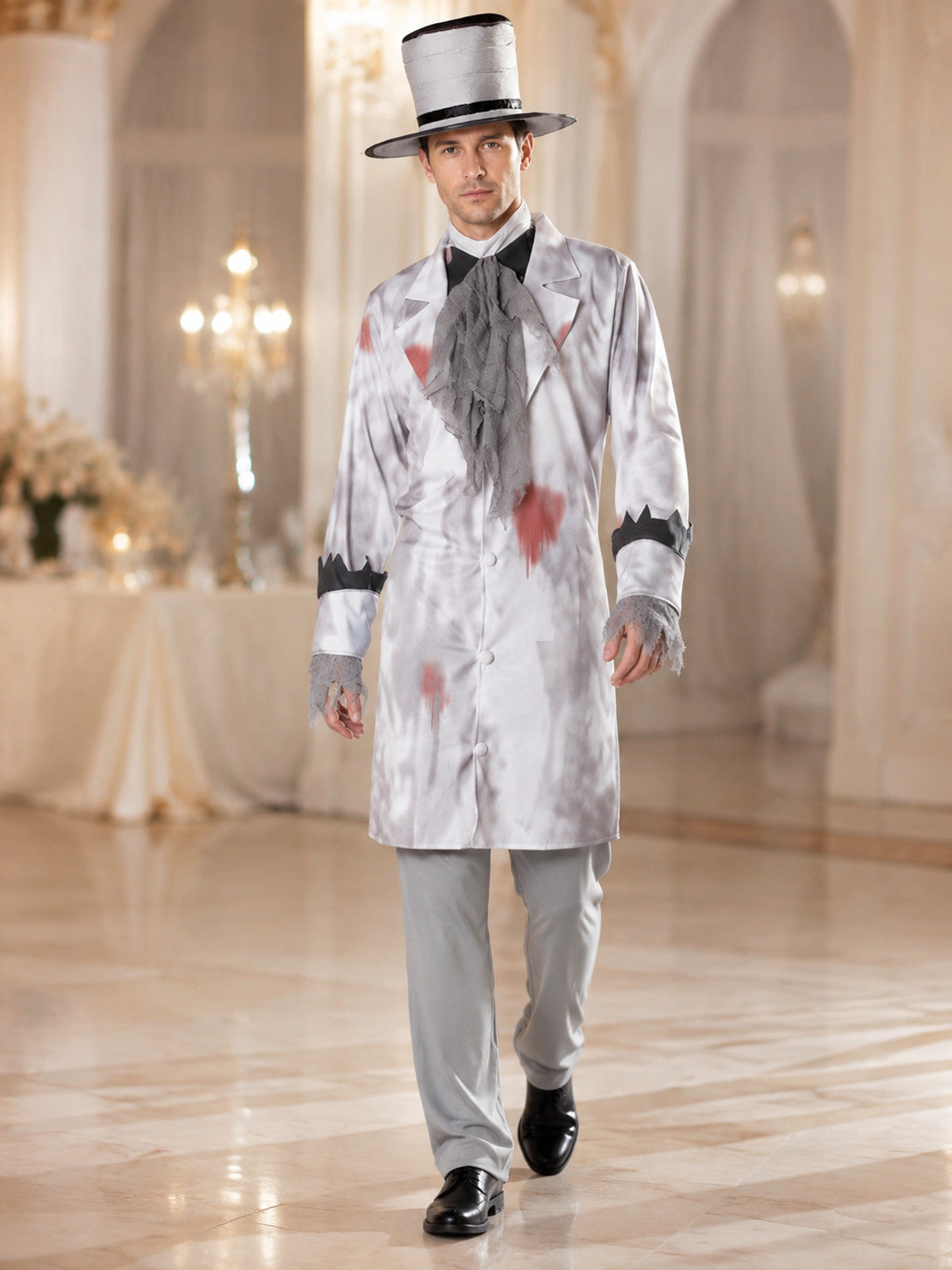Costume with Top Hat and Neck Accessory lifestyle view