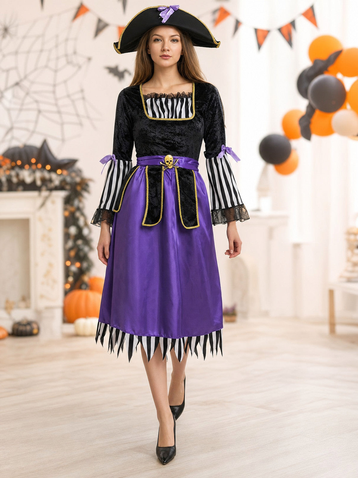 Pirate Costume with Hat and Belt
