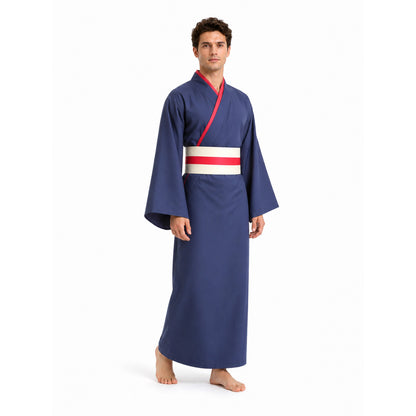Long Tomoe Cosplay Kimono with Wide Sleeves Costumes detail