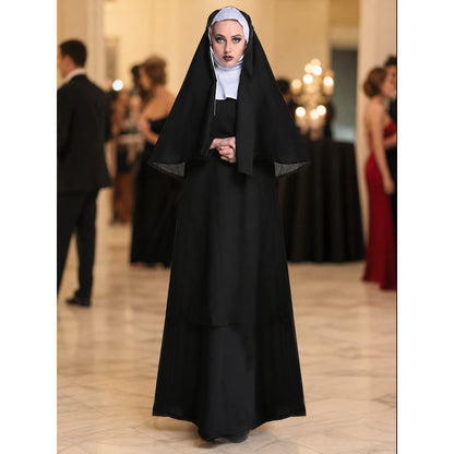Halloween Costume with Black Veil