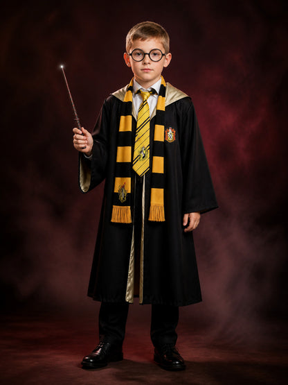 Harry Potter Hufflepuff Robe 5-Piece Cosplay Costume