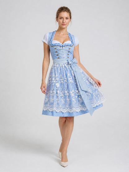 Bavarian-Style Dress, Stage Costume with Bow Costume Dresses detail