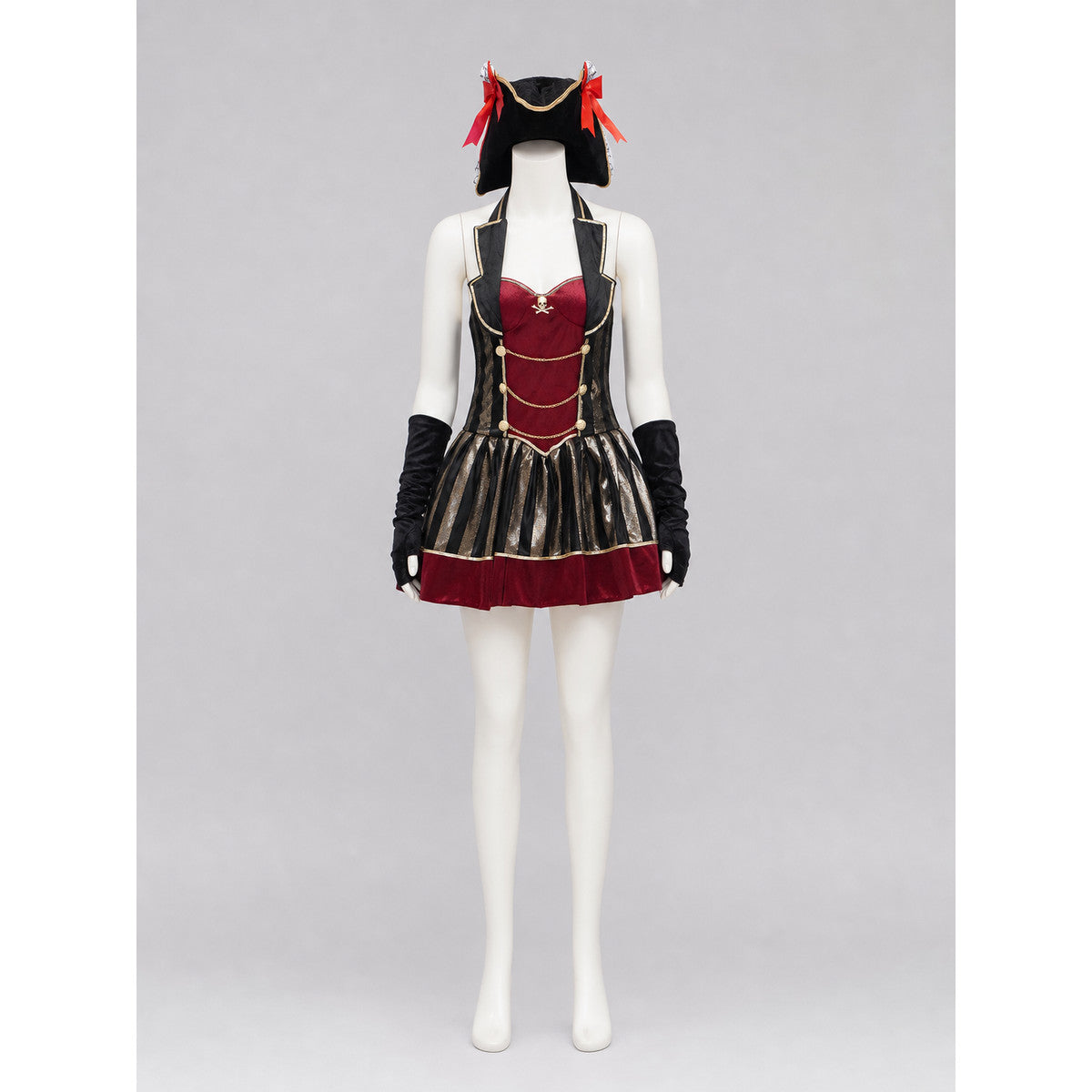 Pirate Cosplay Dress with Gold Decoration
