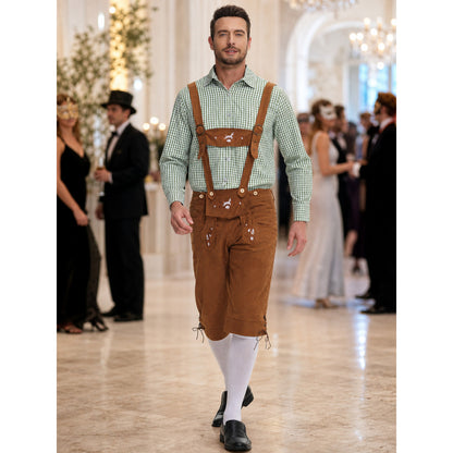 German-Style Costume: Shirt and Suspender Shorts