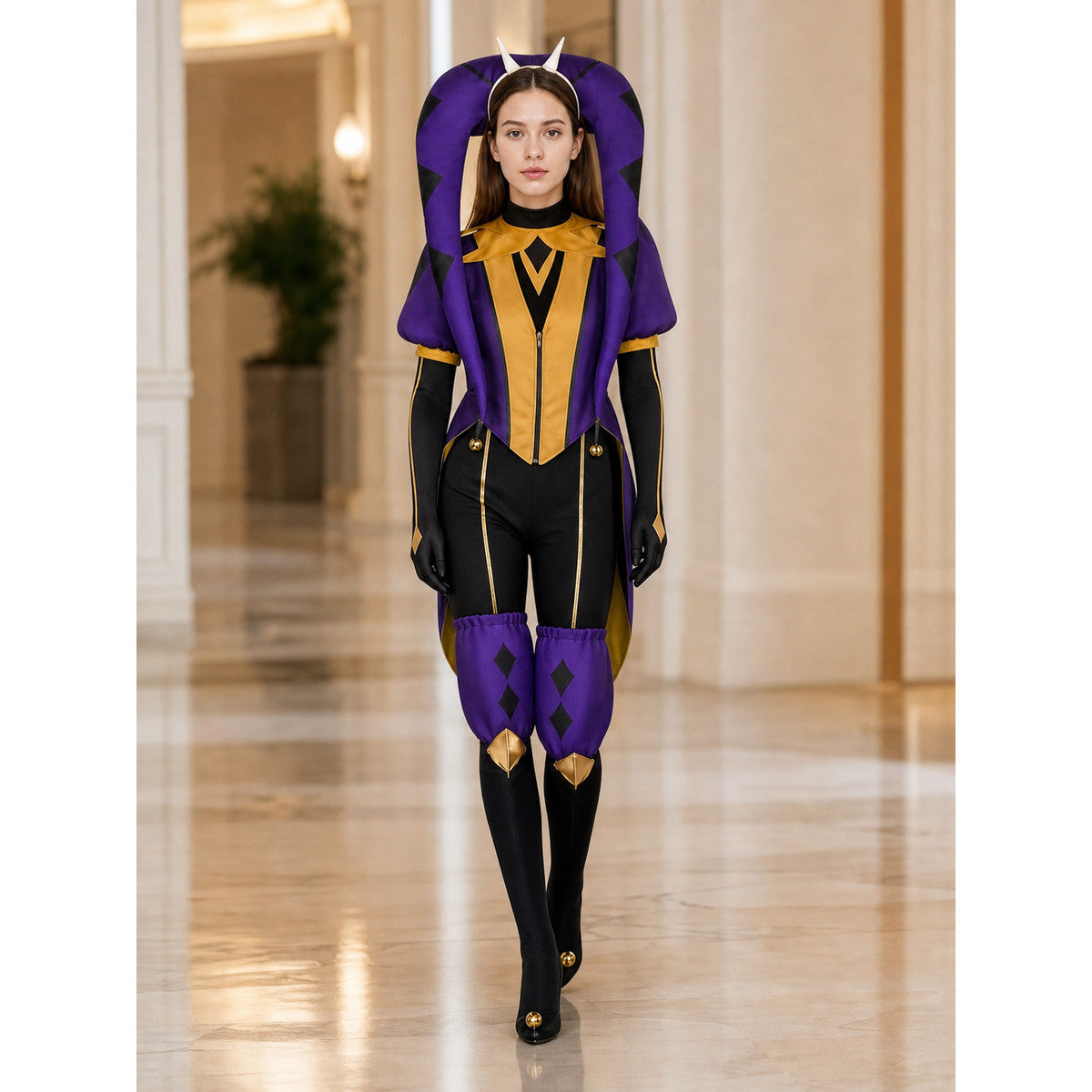 Theatrical Jester-Style Clown Costume