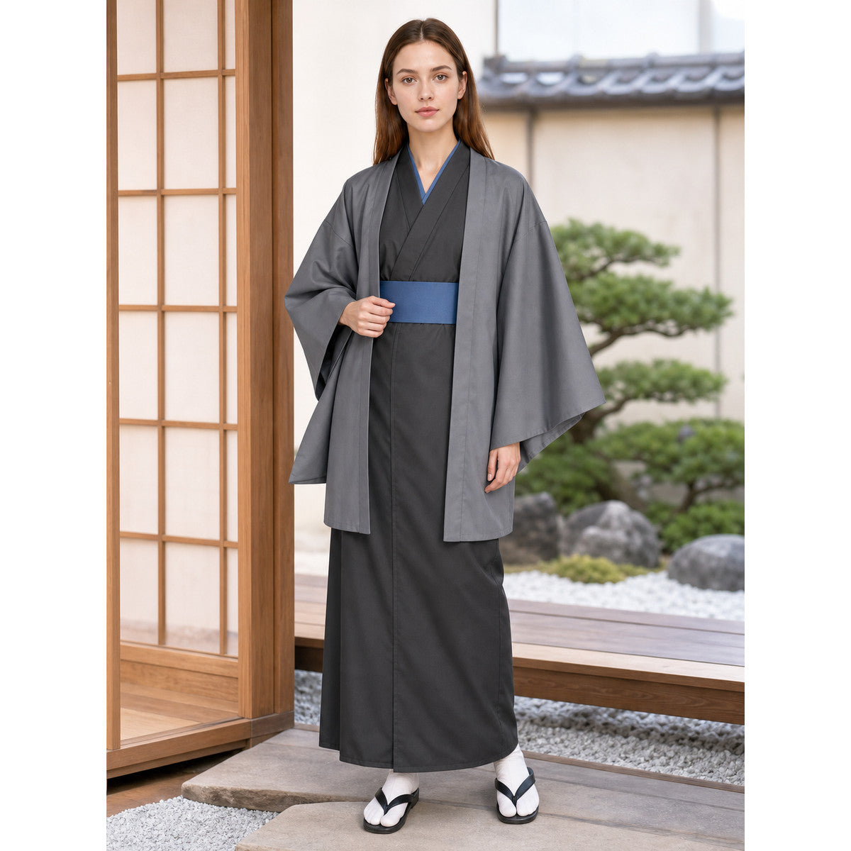 Jujutsu Kaisen Cosplay Set: Kimono and Belt