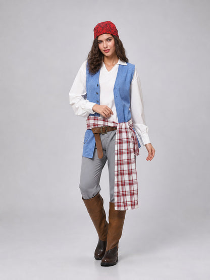 Pirate-Style Carnival Costume for Cosplay Costumes detail