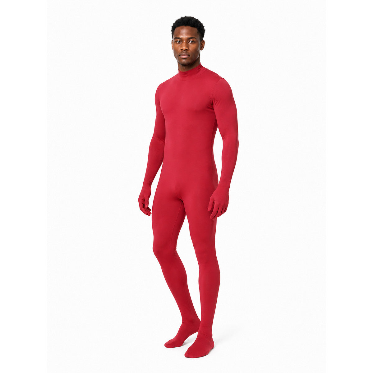 Burgundy Halloween Hooded Bodysuit