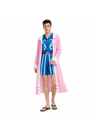 One Piece Bon Clay Cosplay Costume Set Costumes detail