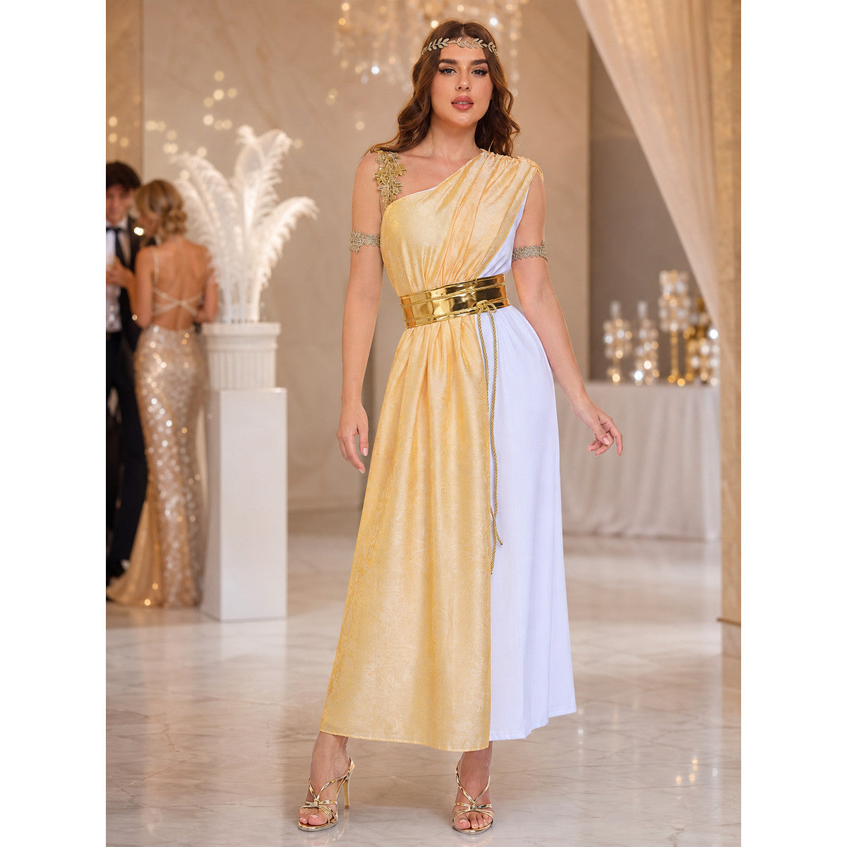 Greek-Style Draped Stage Costume lifestyle