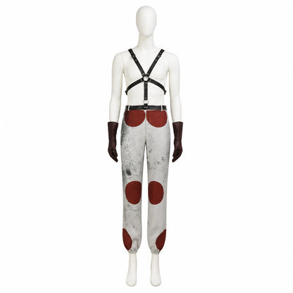 Cosplay Costume with Straps, Gloves, and Pants