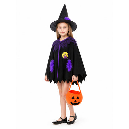 Masquerade Costume with Cape, Hat, and Bag Costume Capes detail