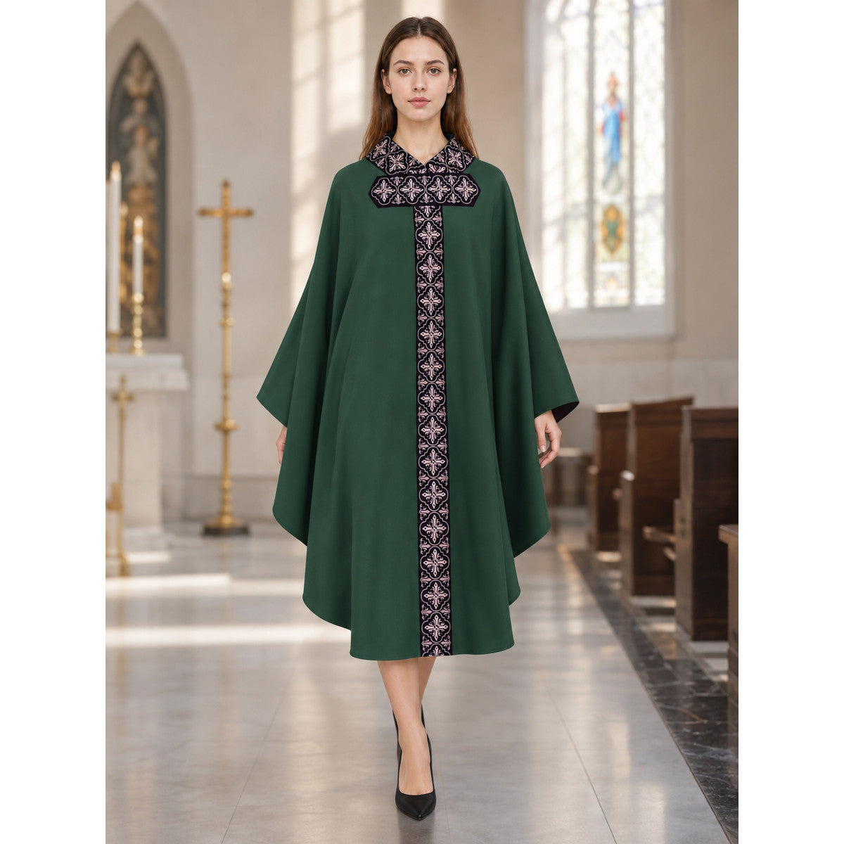 Cosplay Cape with Geometric Pattern
