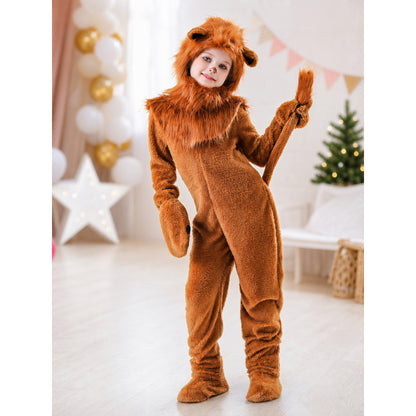 Kids' Lion Costume with Hood and Tail lifestyle