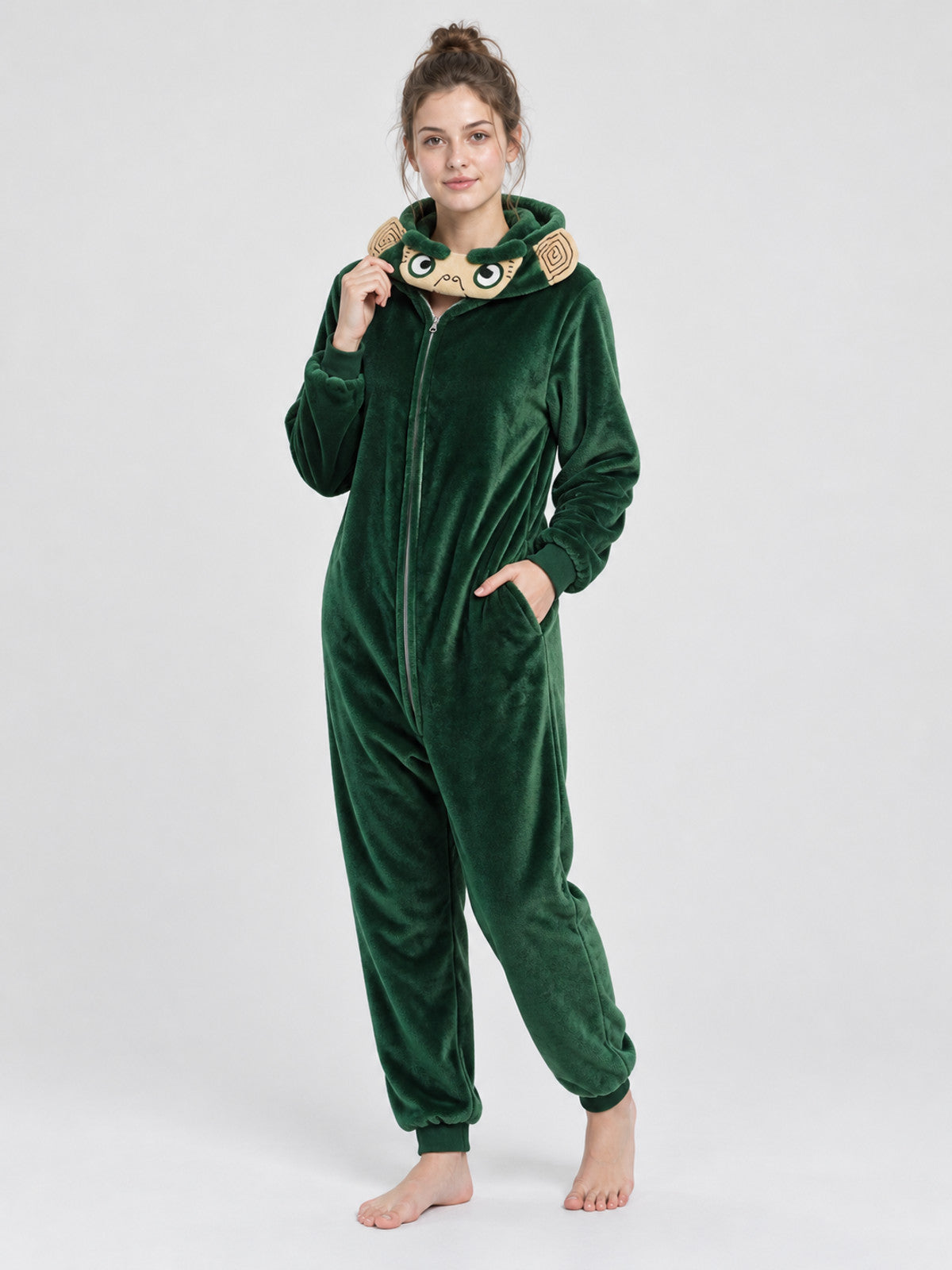 Animal Hooded Pajama Jumpsuit