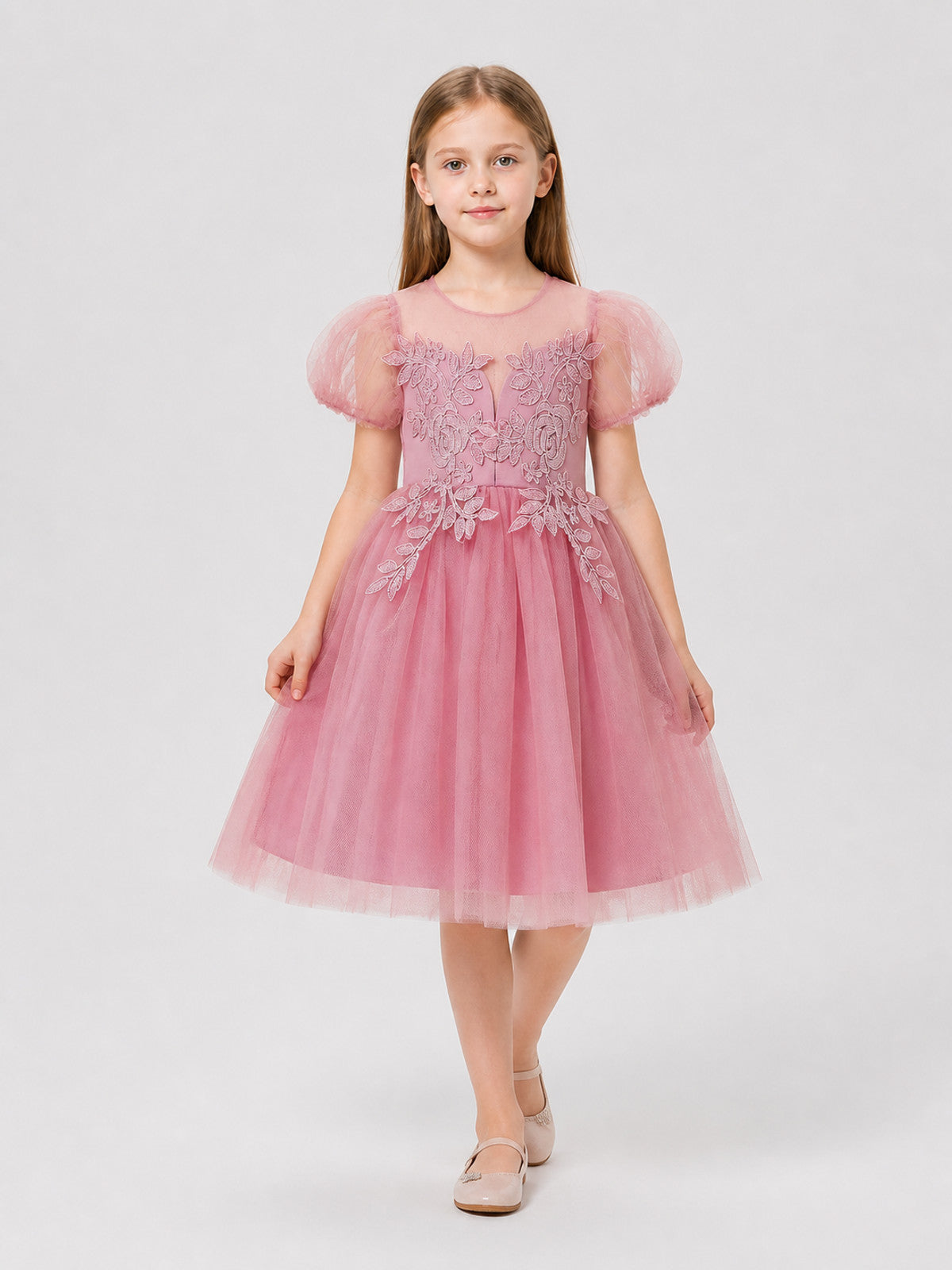 Children’s dressy princess dress with a full skirt product detail