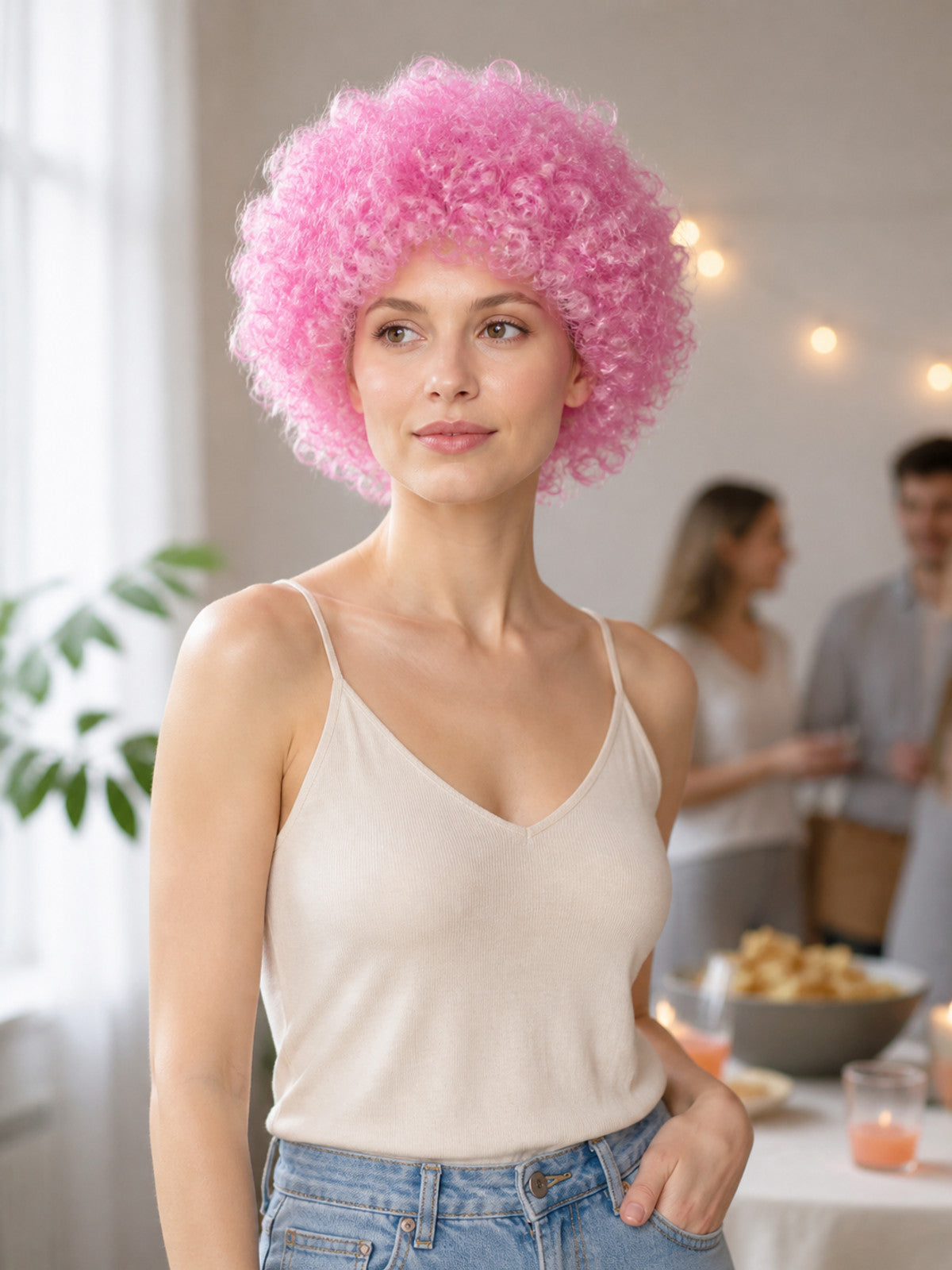 Short Curly Voluminous Carnival Wig