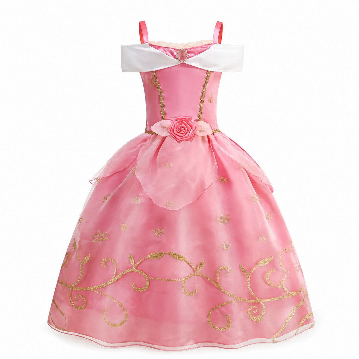 2026 Girl Princess Dress Costume Princess Cosplay Halloween Carnival Party Vestidos Kid Dress - Color:C