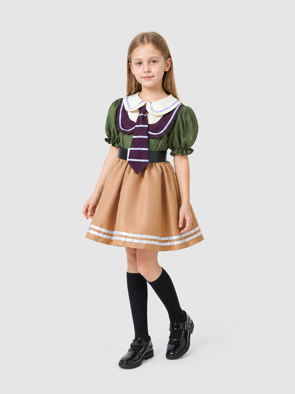 Zootopia Cosplay Dress with Sailor Collar Costume Dresses detail