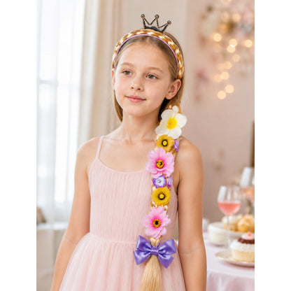 Halloween Carnival Headband with Flowers and Crown lifestyle view